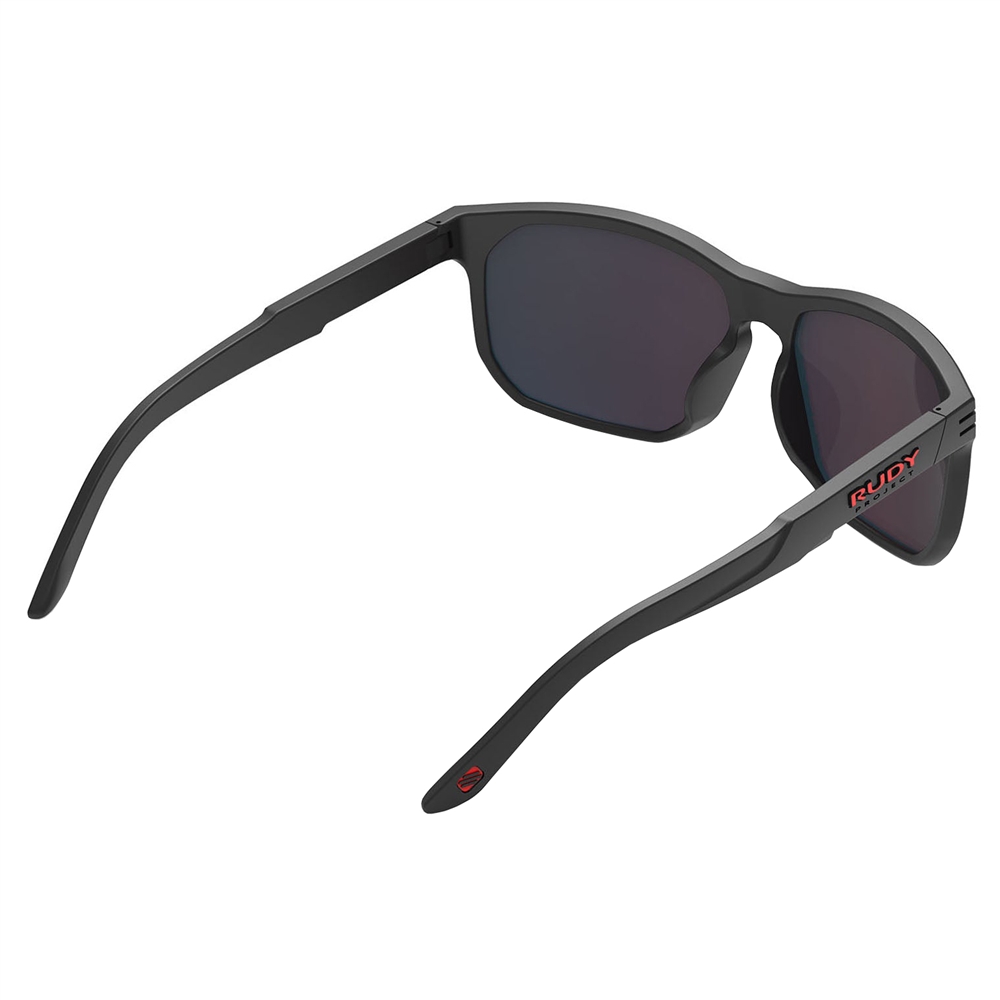 Soundrise Polar 3FX Sunglasses - Black Matte/Multilaser Red