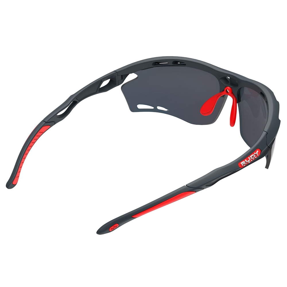Propulse RP Optics Sunglasses - Charcoal Matte/Multilaser Red