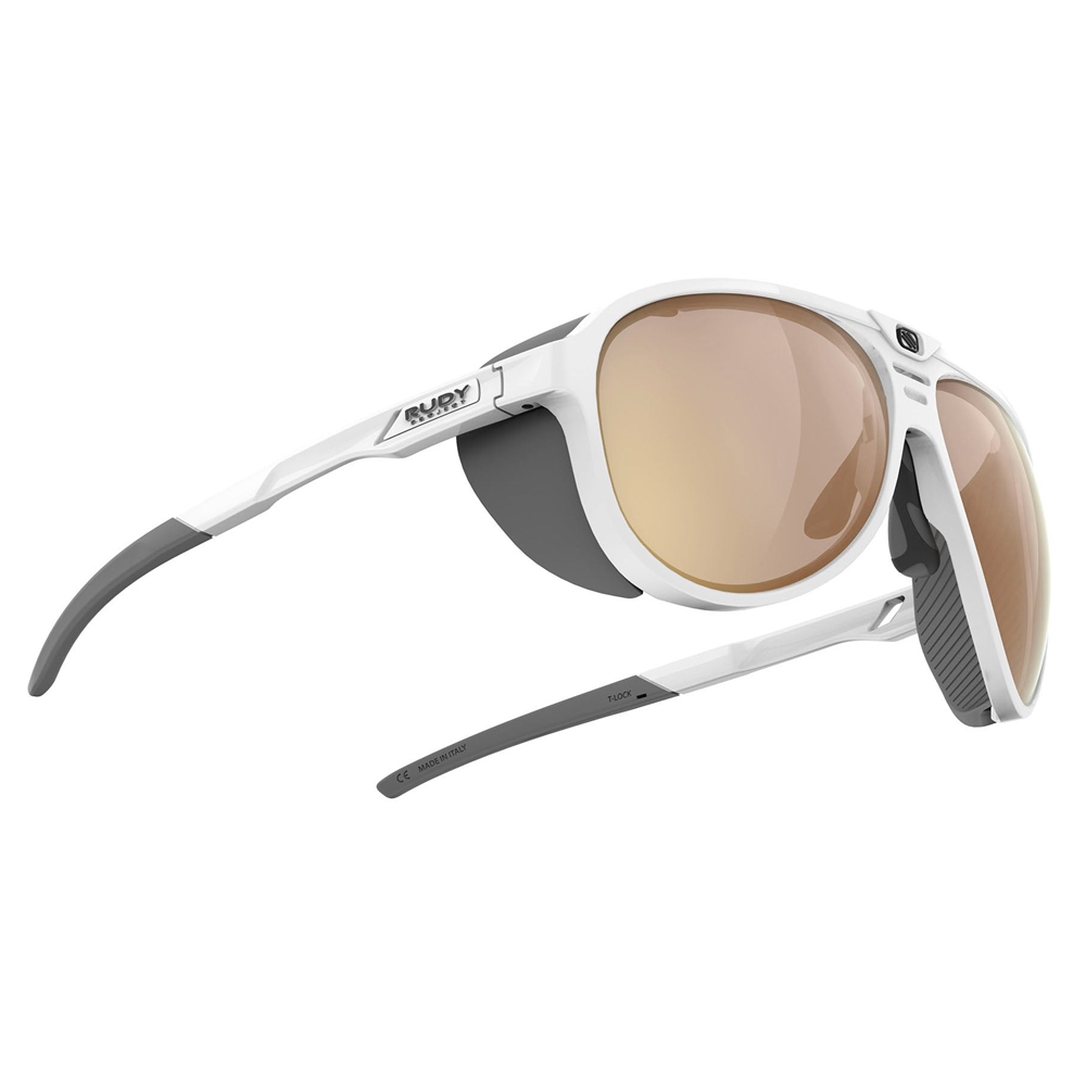 Stardash ImpactX PH Sunglasses - White Gloss/2Laser Crimson