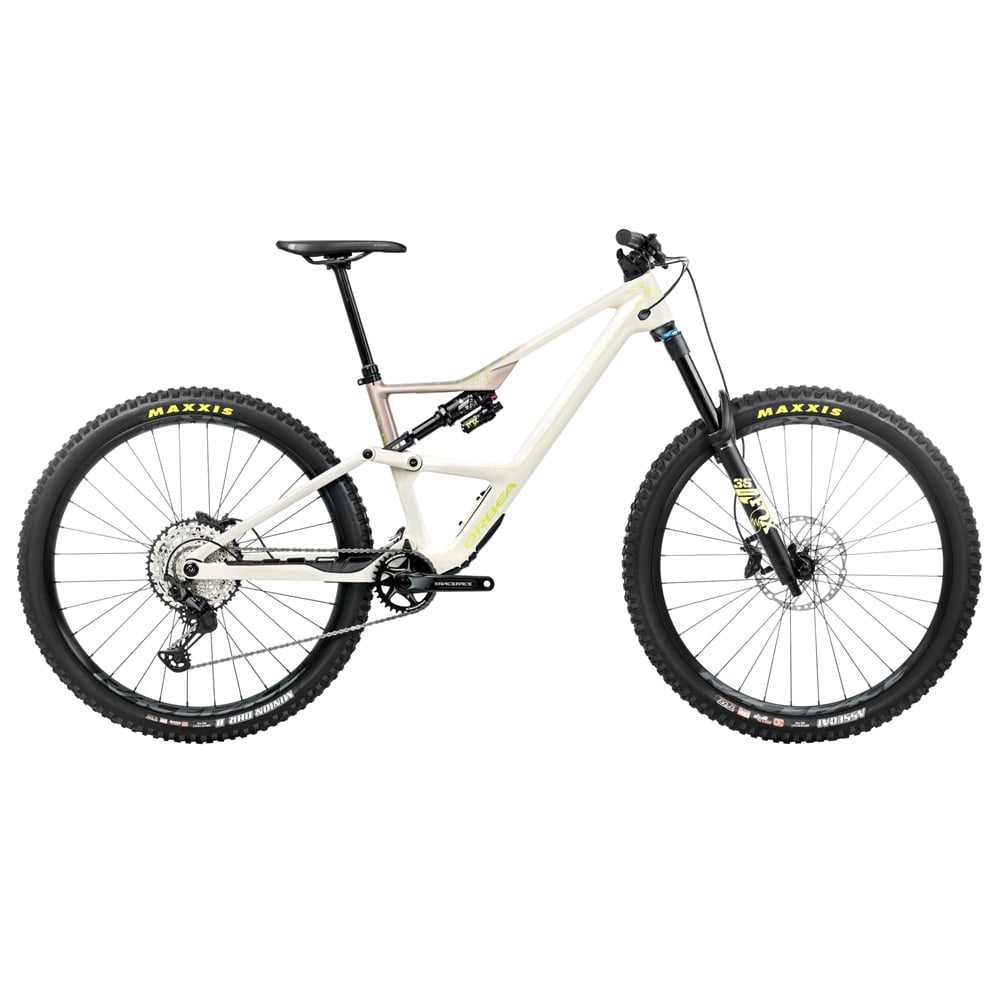Occam LT M30 Full Suspension Mountain Bike - Ivory White/Nickel (2026)