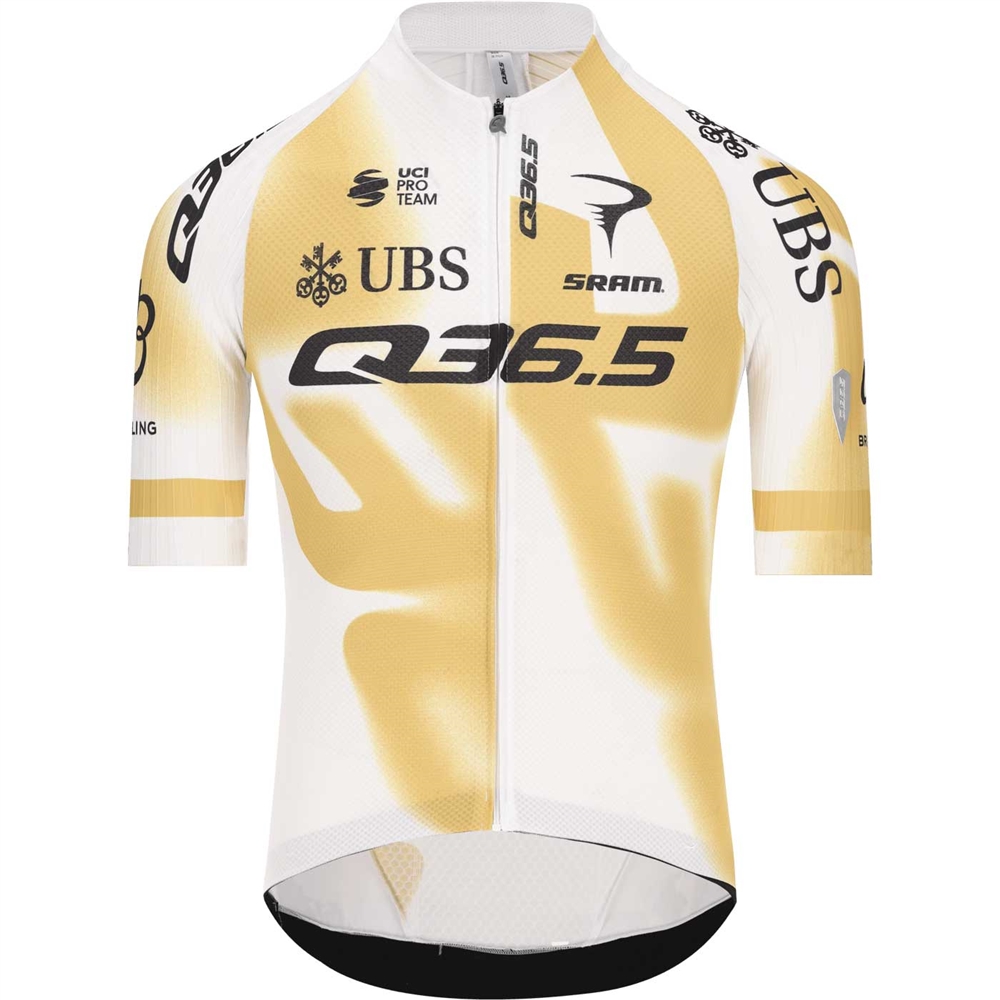 Gregarius Q36.5 Pro Team Off-Road Jersey - Gold/White (2026)