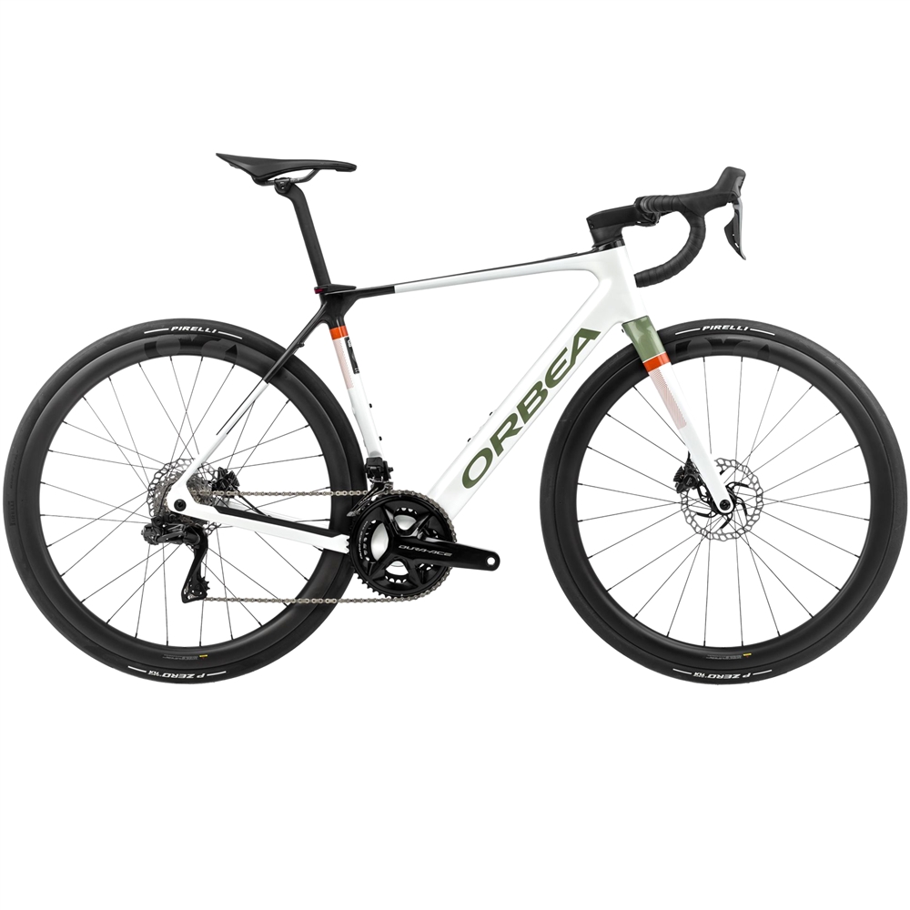 Gain M10i Electric Road Bike - White Chic/Metallic Green Artichoke (2024)