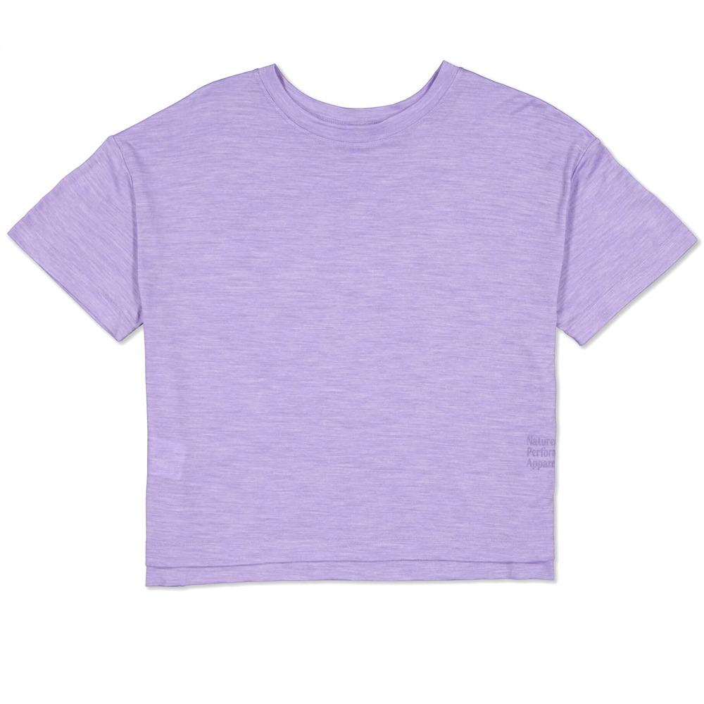 Ladies Zephyr Merino Tencel Boxy T-Shirt - Lupin (2025)