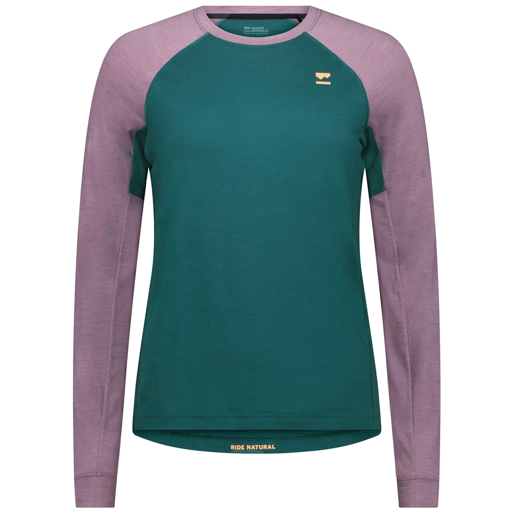 Ladies Tarn Merino Long Sleeve Jersey - Abyss / Mauve (2025)