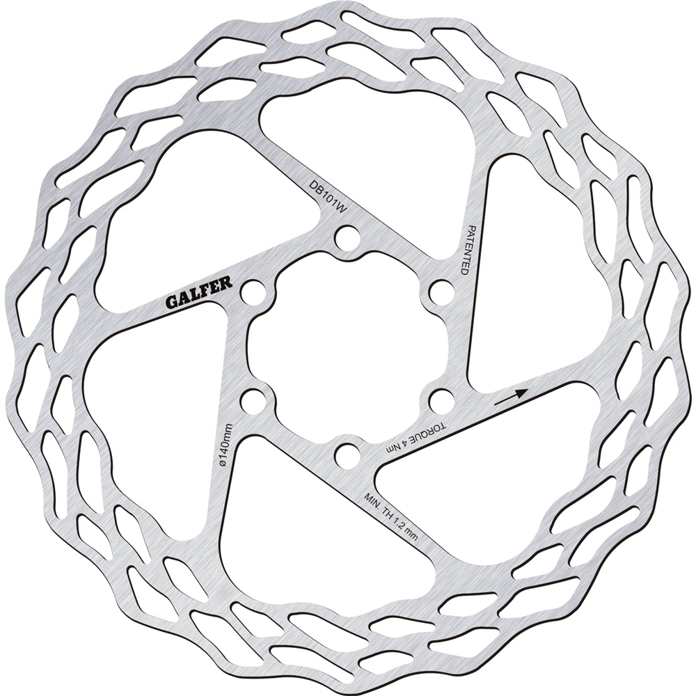 Wave Road Bike 6 Bolt Disc Brake Rotor