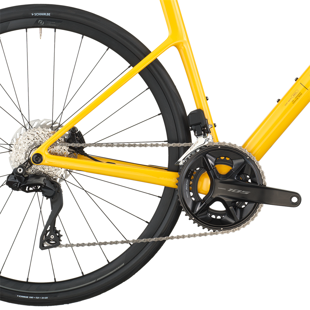 Addict 40 Road Bike - Vivid Yellow (2026)