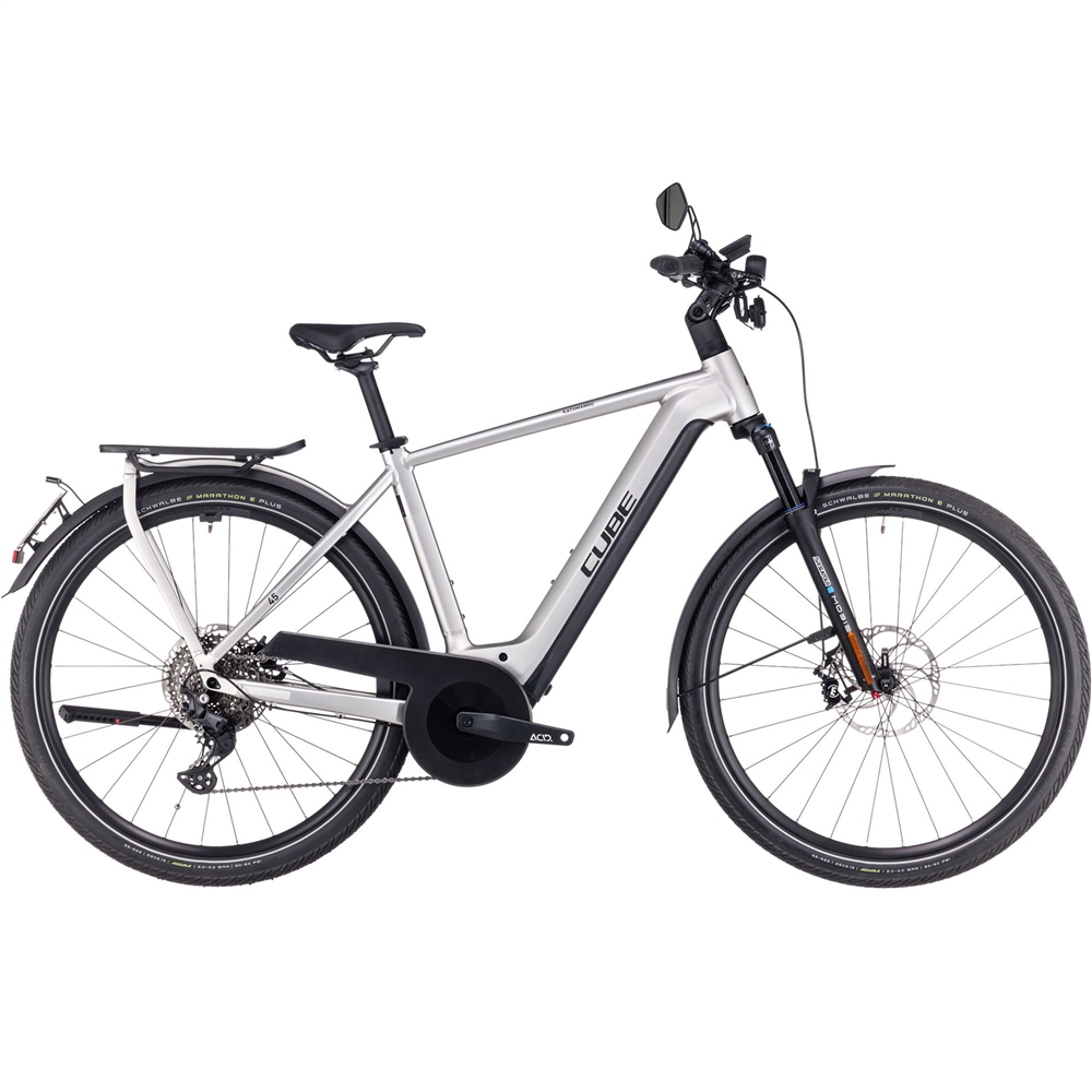 Kathmandu Hybrid 45 750 Electric Hybrid Bike - Grey/Reflex (2025)