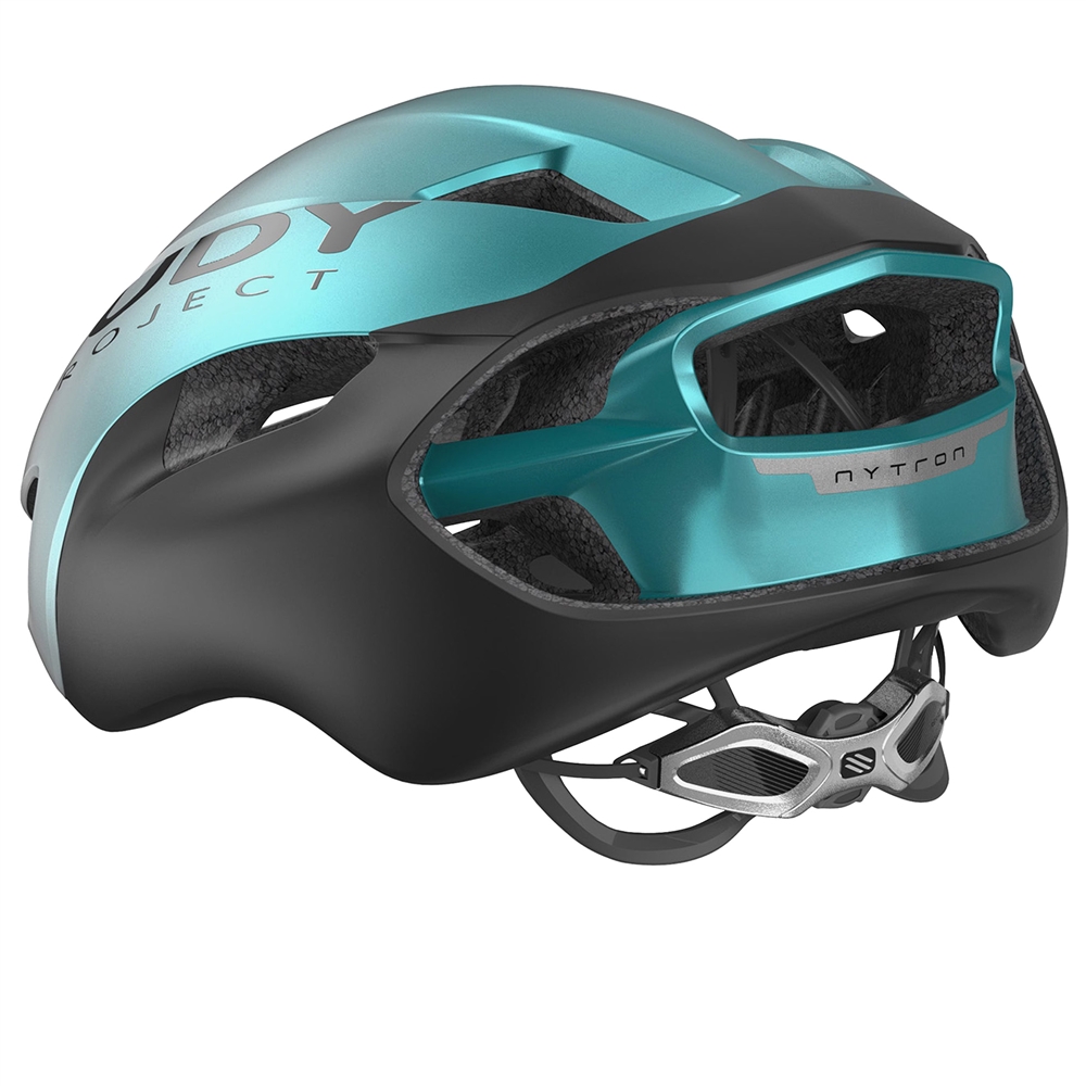 Nytron Road Helmet - Pearl/Emerald/Black Metal Matte