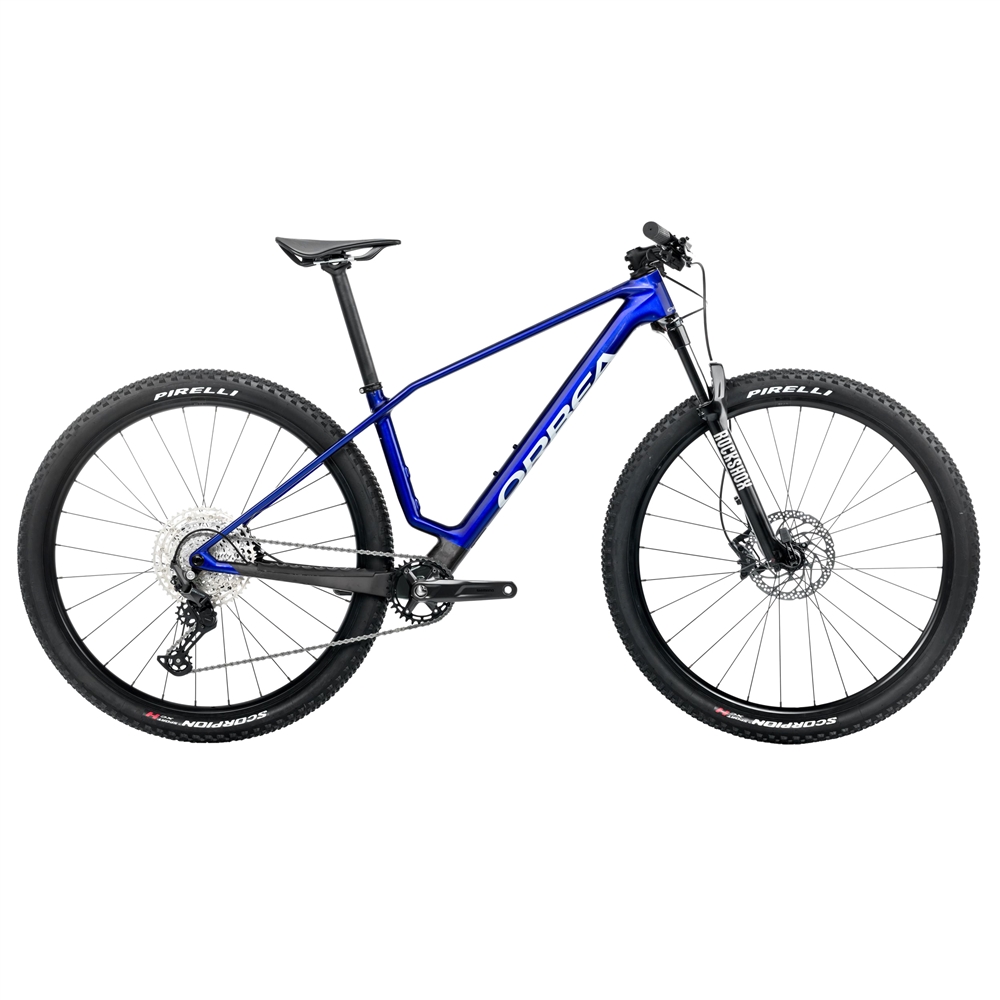 Alma M50 Hardtail Mountain Bike - Cobalt Blue/Carbon Raw (2025)