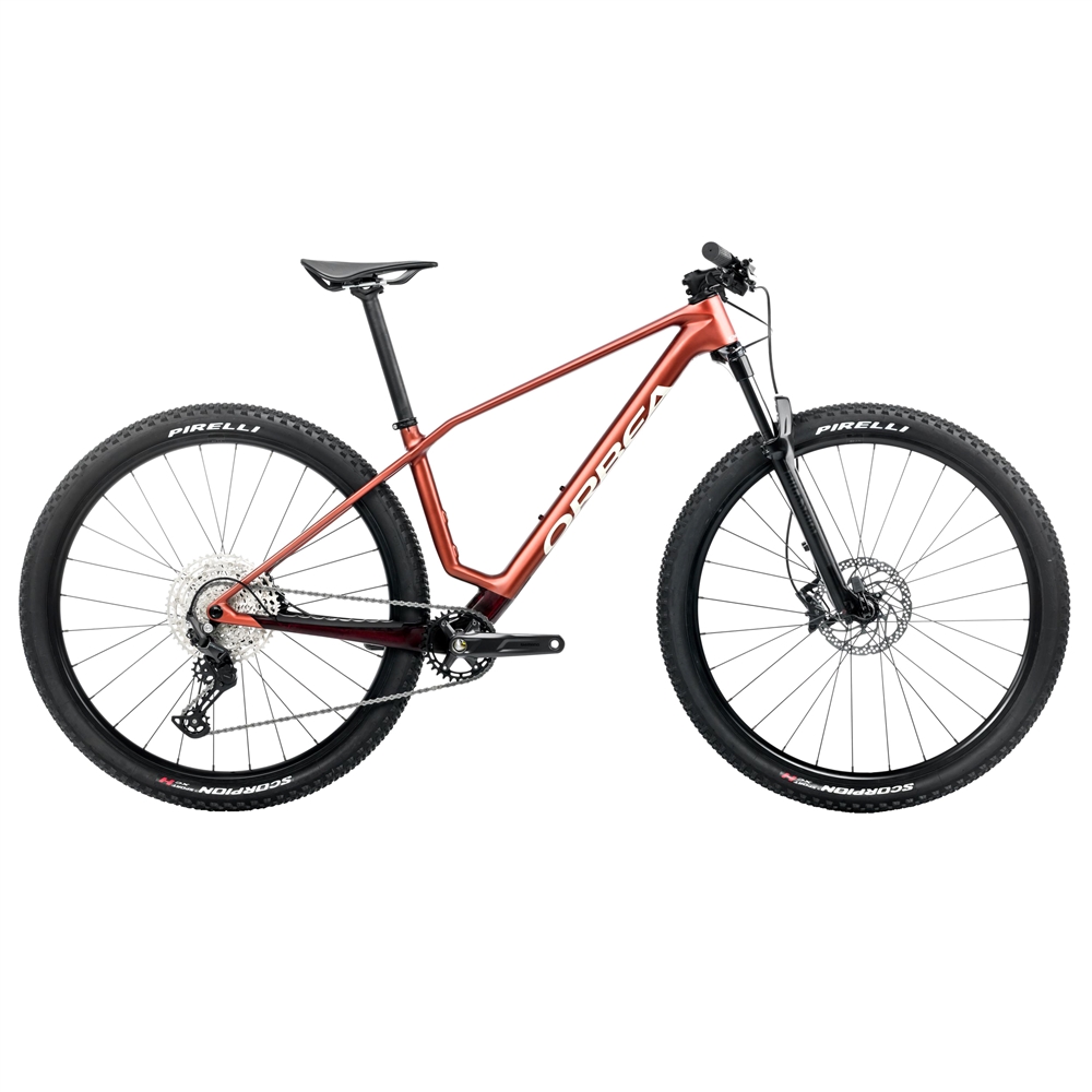 Alma M50 Hardtail Mountain Bike - Mars Red/Metallic Burgundy Red (2025)