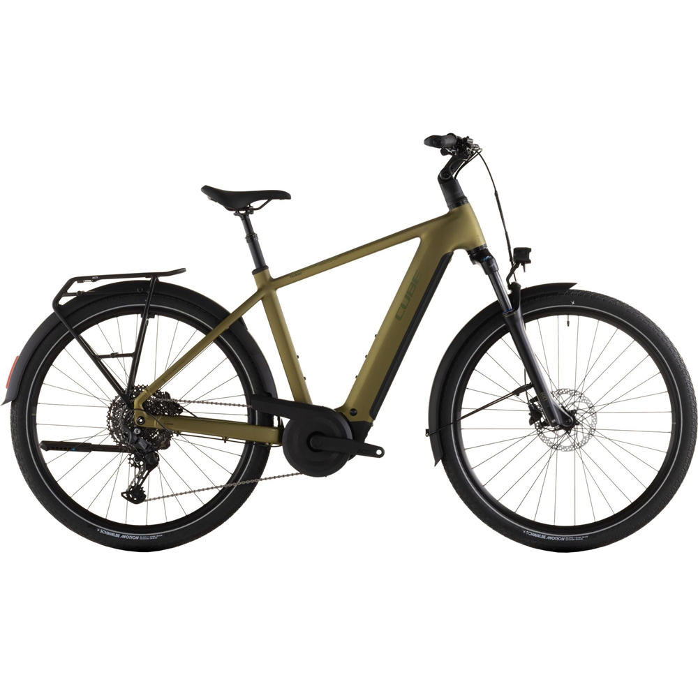 Touring Hybrid Pro 800 Electric Hybrid Bike - Golden Lime/Black (2026)