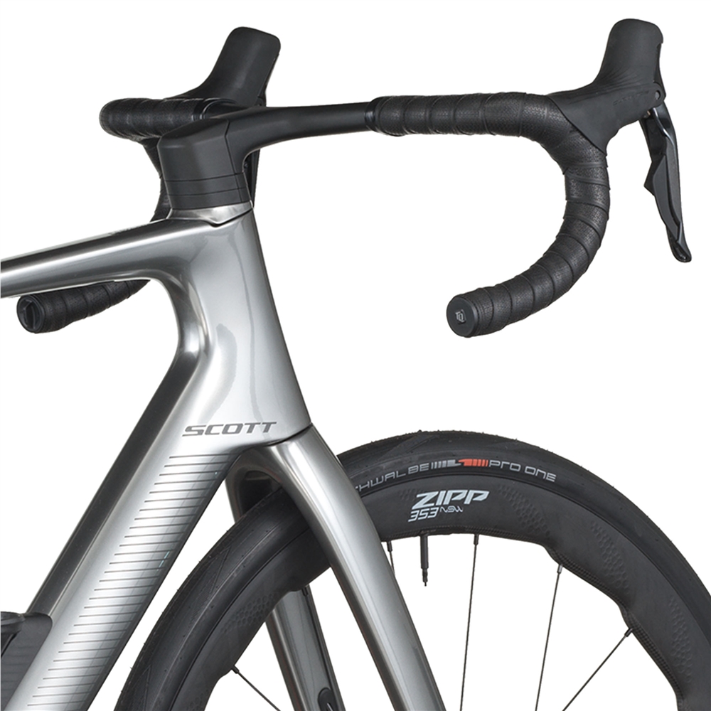 Fastlane Premium Electric Road Bike - Chrome Silver (2026)