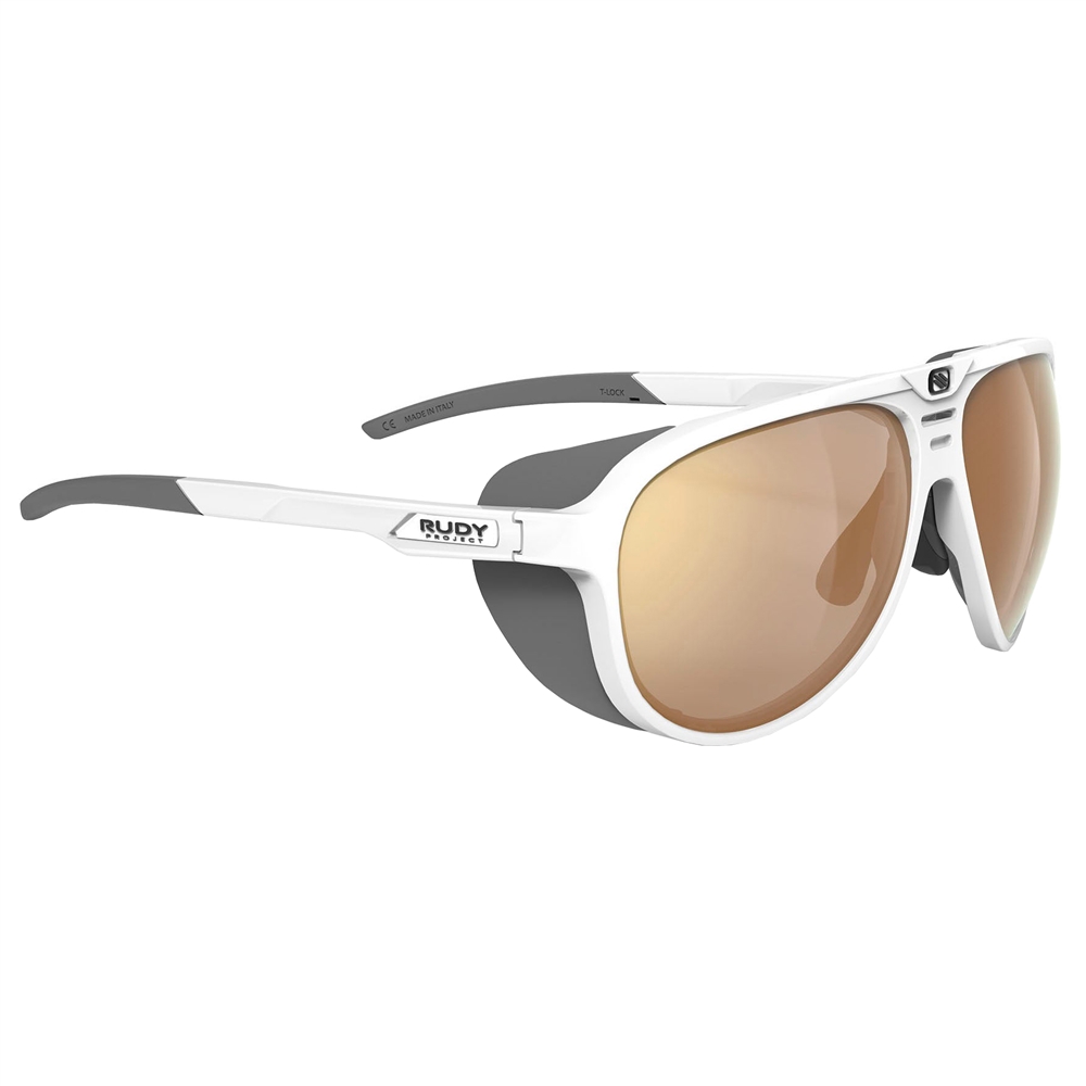 Stardash ImpactX PH Sunglasses - White Gloss/2Laser Crimson