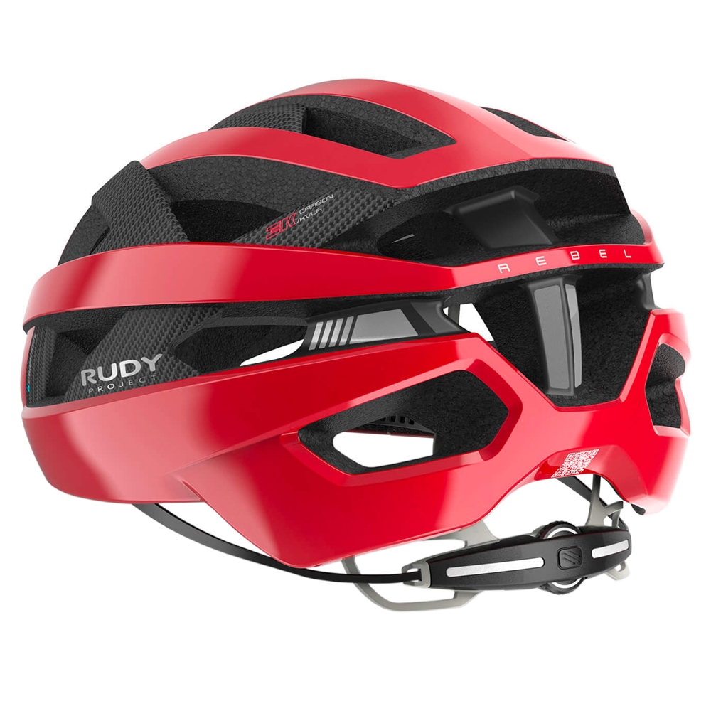 Rebel Road Helmet - Shiny Carbon Red Comet