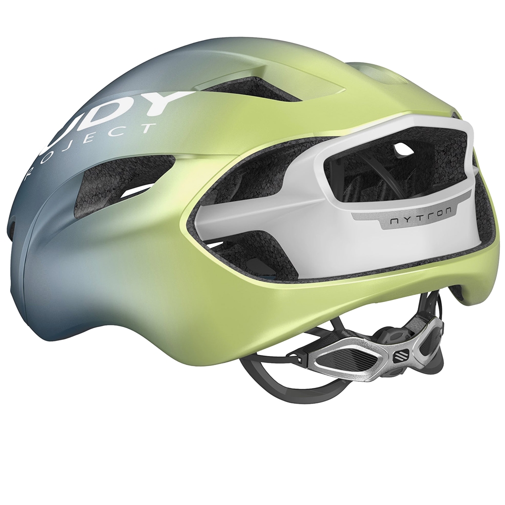 Nytron Road Helmet - Blue Avio/Apple Green Metal Matte