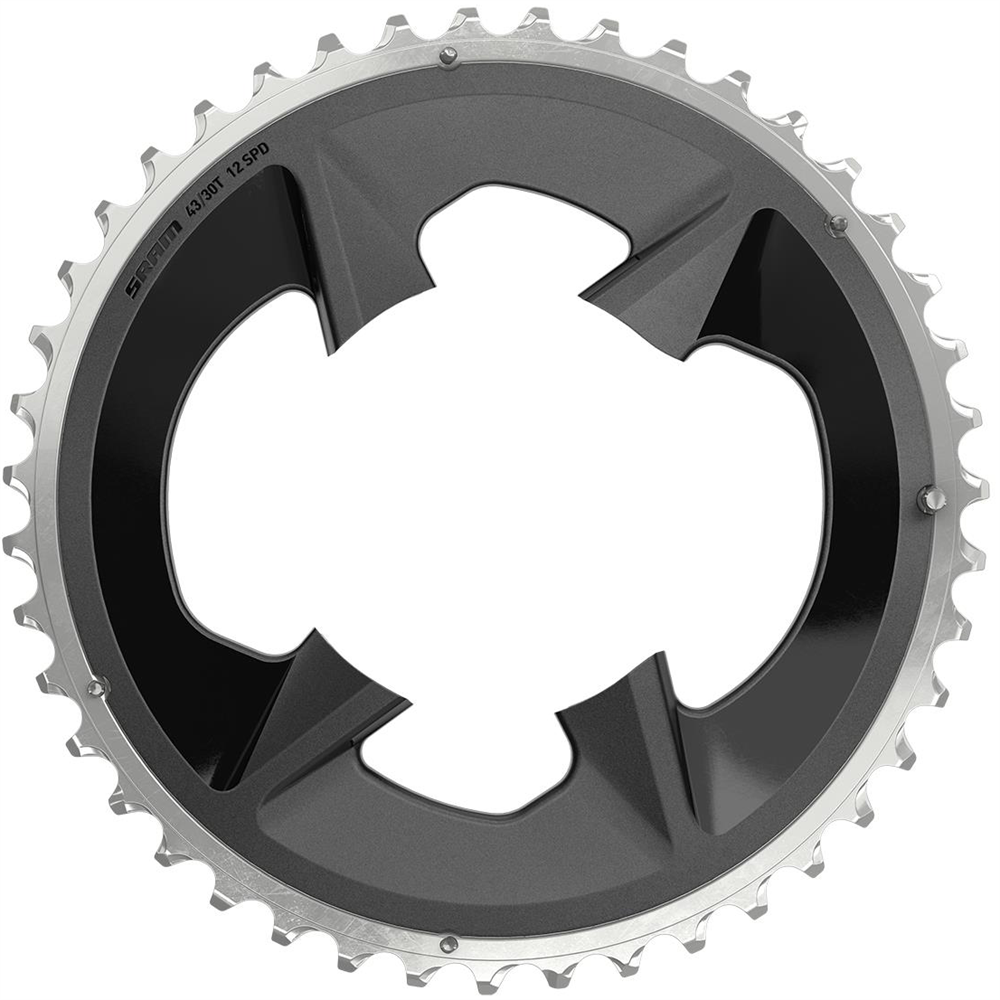 Rival Wide Road 2x12 Speed Chainring With Cover Plate - 94BCD 43T