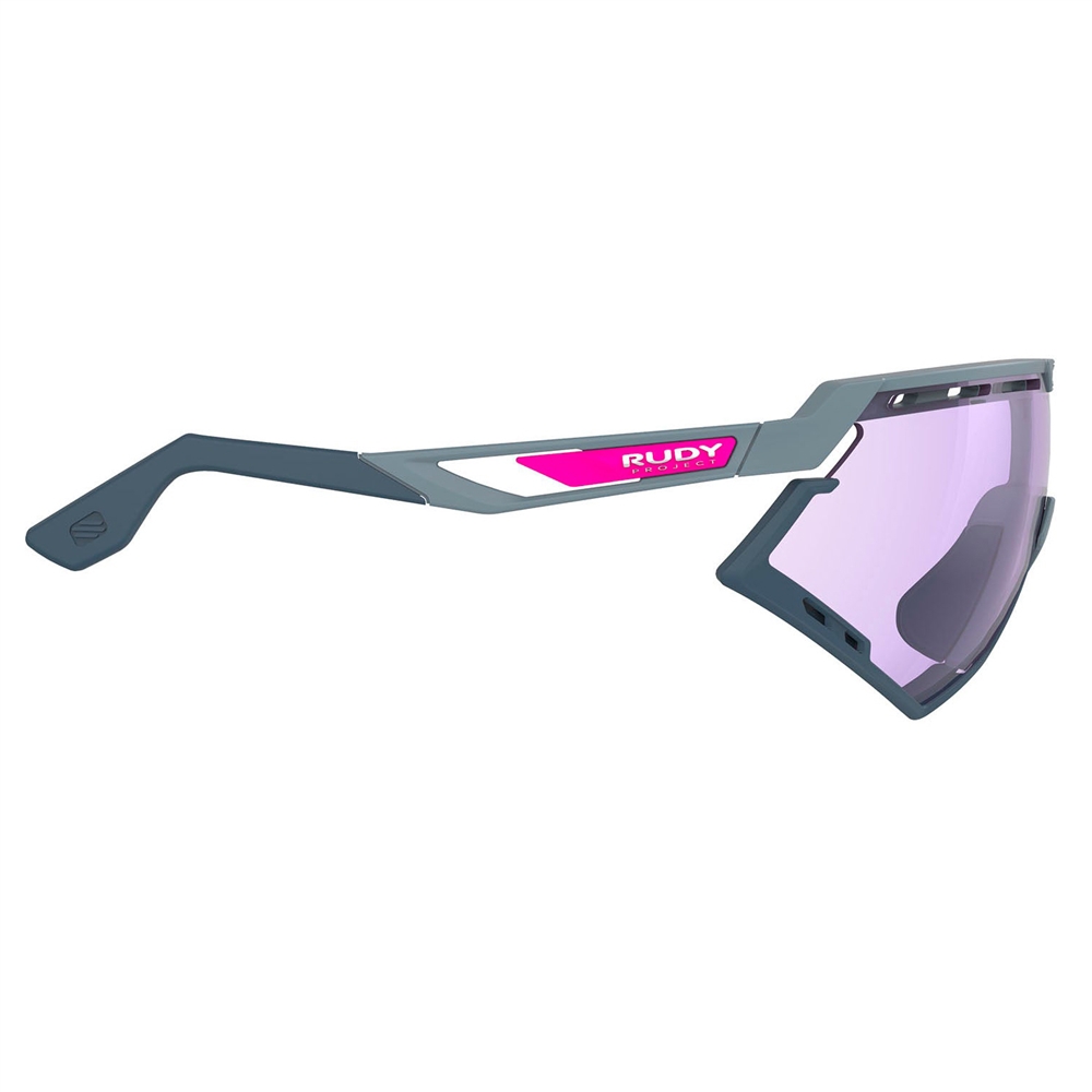 Defender ImpactX PH Sunglasses - Glacier Matte/Bumpers Avio/2Laser Purple