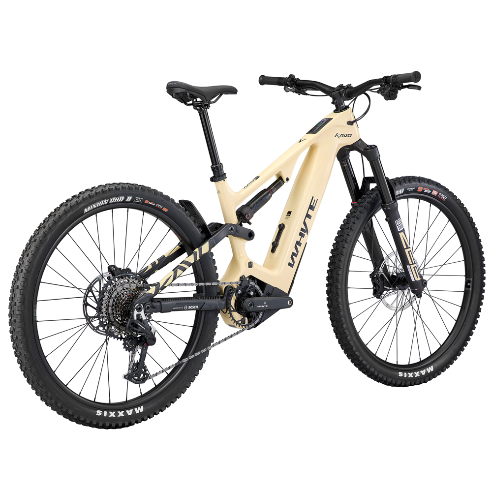 Kado RS Electric Full Suspension Mountain Bike - Gloss Dune Tan Yellow (2025)