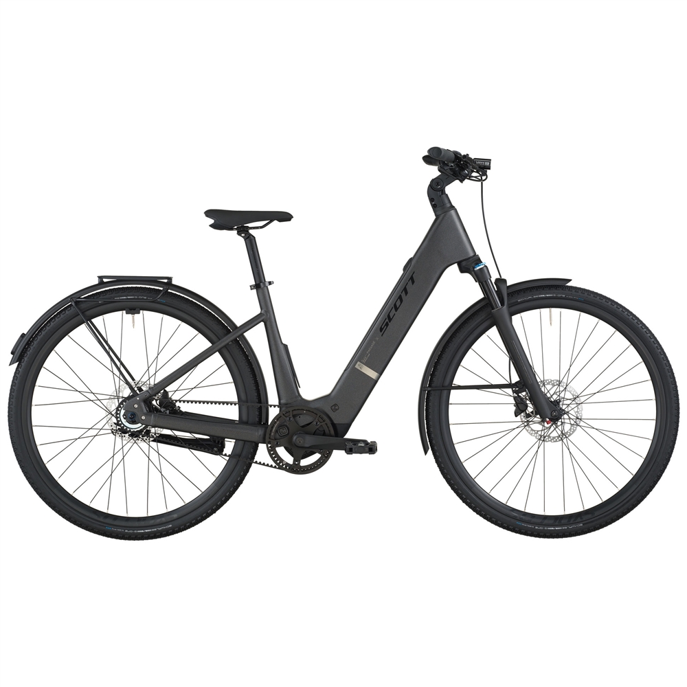 Passage 10 Belt Wave Electric Hybrid Bike - Midnight Grey (2026)