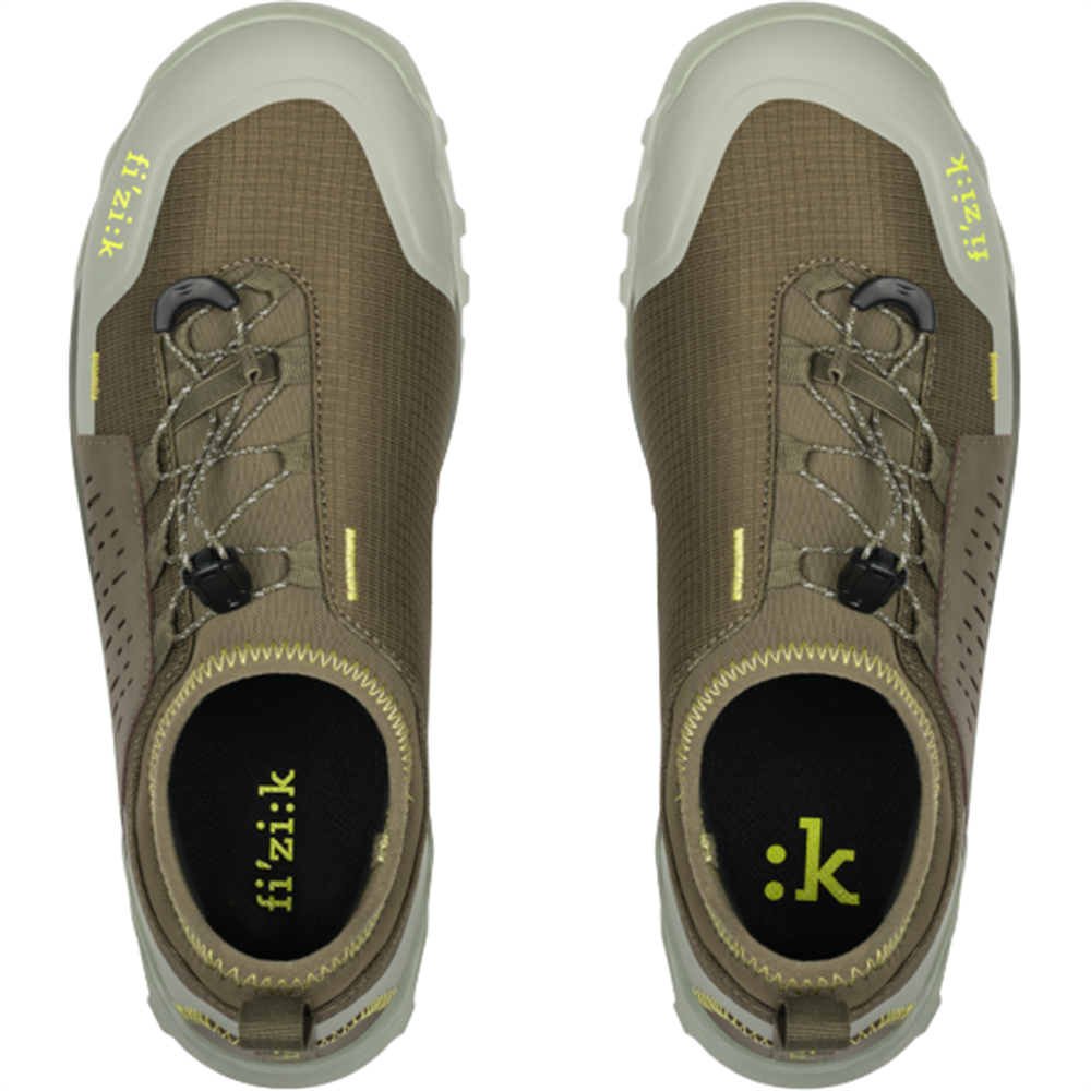 Ergolace 2 Flat Gravel Shoes - Green/Caramel