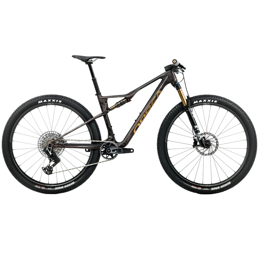 Oiz M-Team AXS Full Suspension Mountain Bike - Bronze Carbon View (2026)