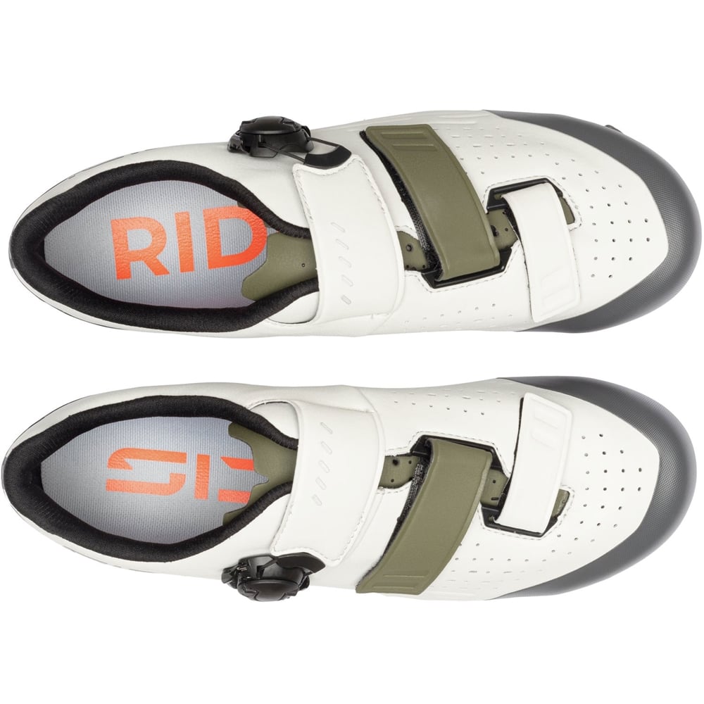 Silvis XC Gravel Shoes - Ice White/Olive Green (2026)