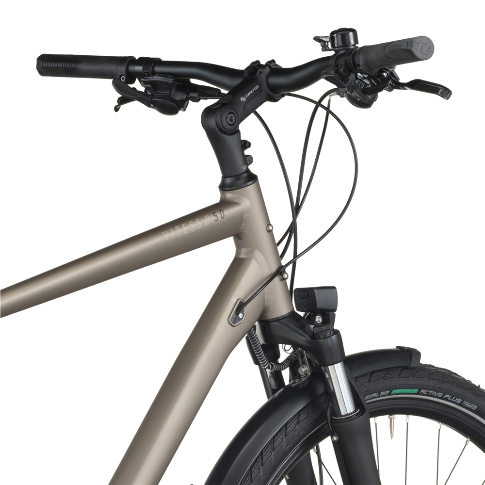 Vitess 50 Amsterdam Hybrid Bike - Warm Silver (2026)