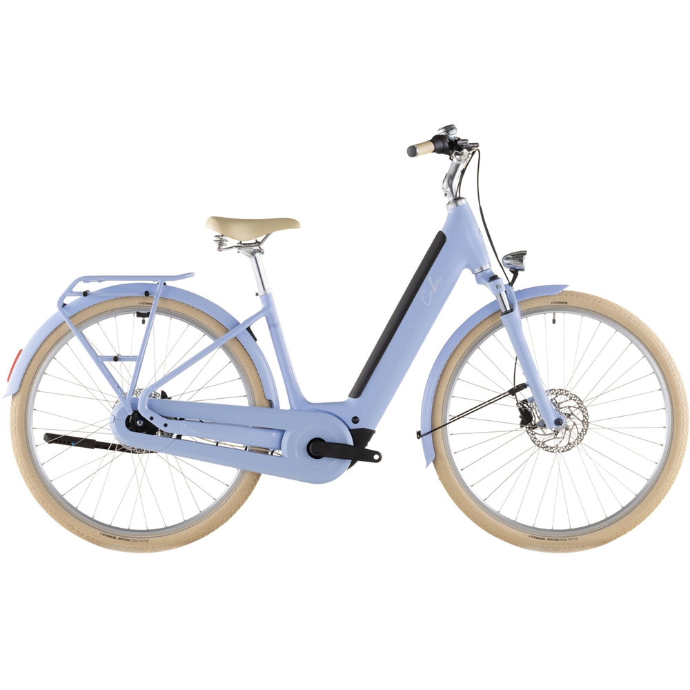 Aruba Hybrid 600 Easy Entry Electric Hybrid Bike - Blue Blossom/Creme (2026)