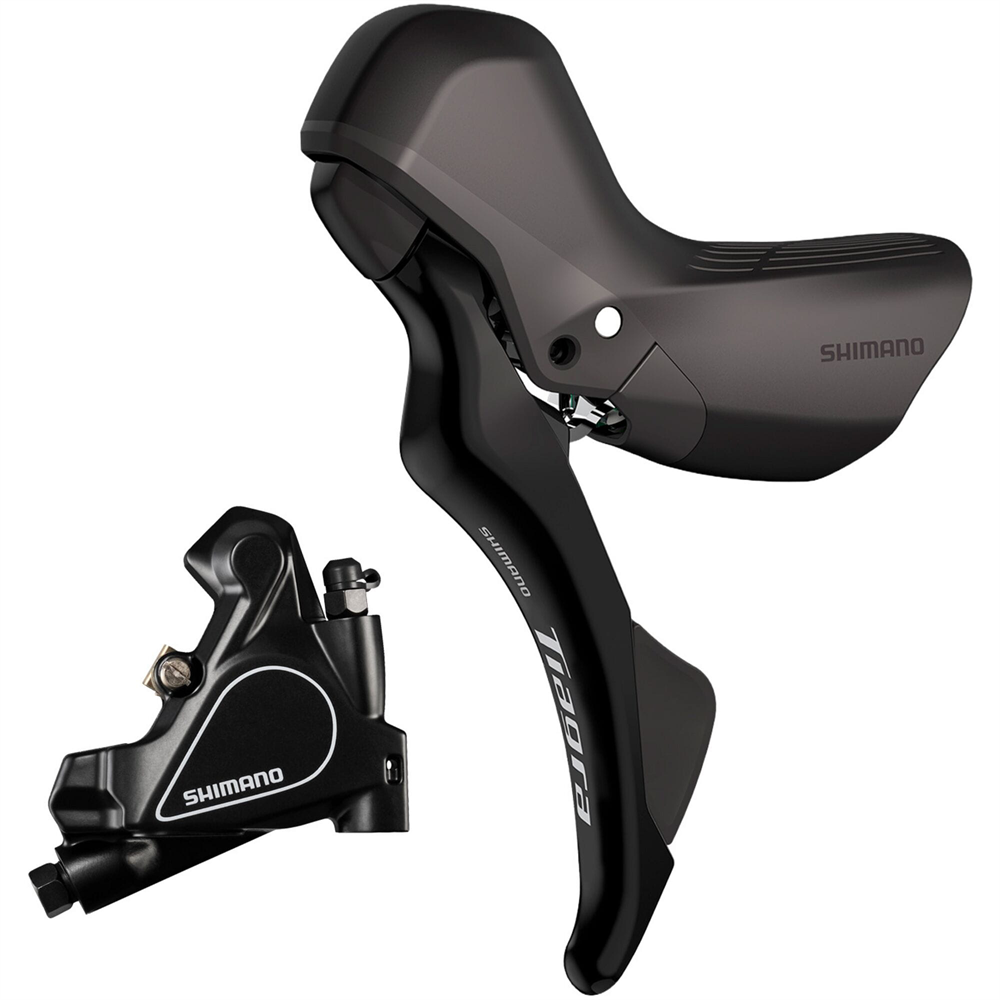 Tiagra R4020 2x Left-Hand STI Lever With BR-RS405 Flat Mount Rear Caliper