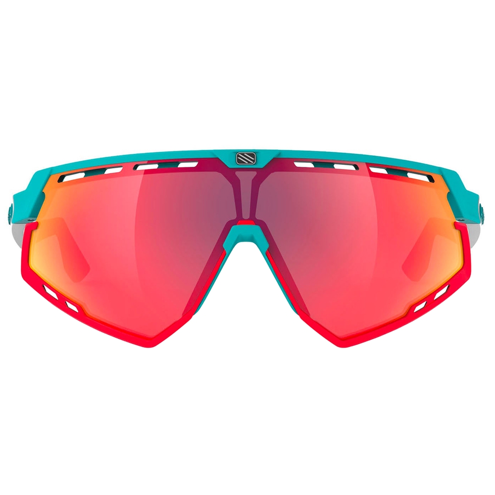 Defender RP Optics Sunglasses - Emerald-White Matte/Multilaser Red