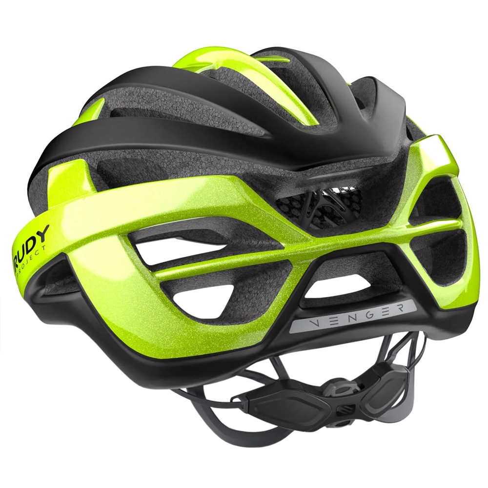 Venger Road Helmet - Reflective Matte/Shiny Yellow