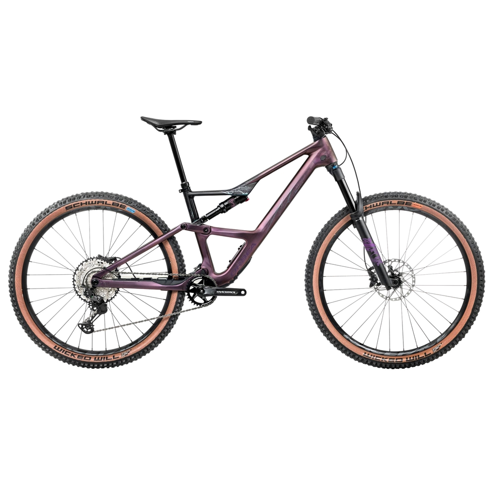 Occam SL M30 Full Suspension Mountain Bike - Sunset Carbon View/Black (2026)