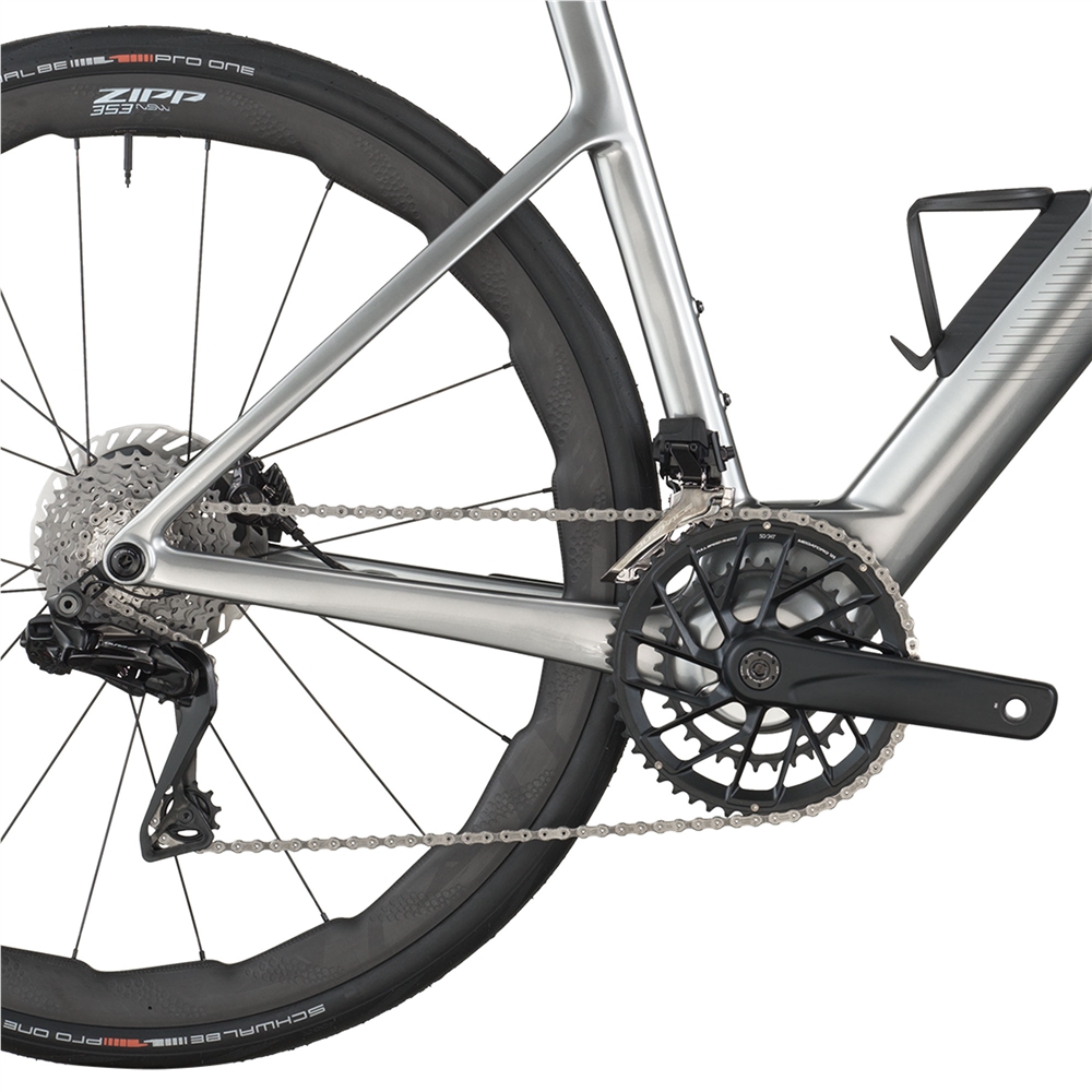 Fastlane Premium Electric Road Bike - Chrome Silver (2026)