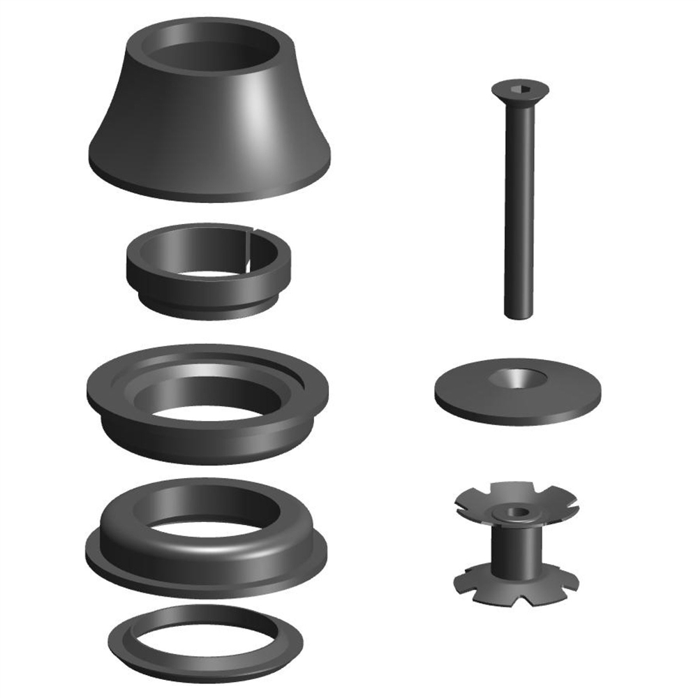 Semi Integrated 1-1/8" Headset For Kimu With Rigid Fork