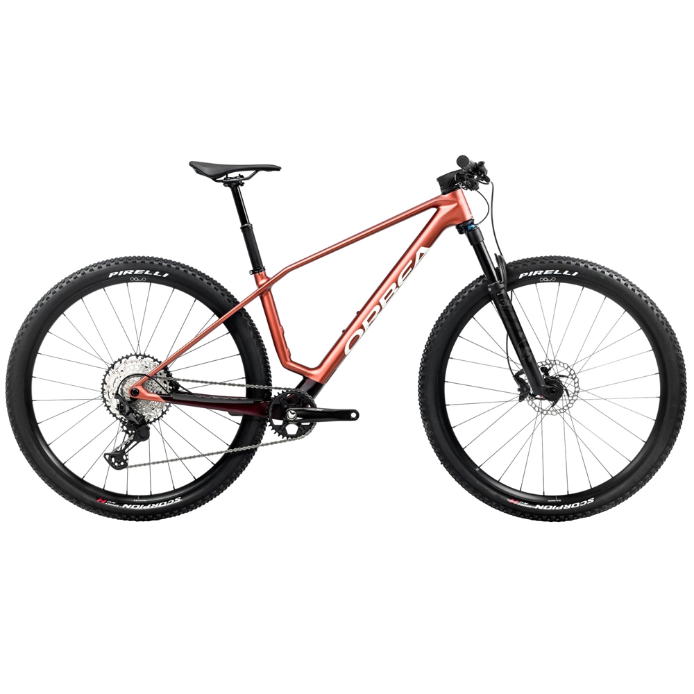 Alma M20 Hardtail Mountain Bike - Mars Red/Metallic Burgundy Red (2025)