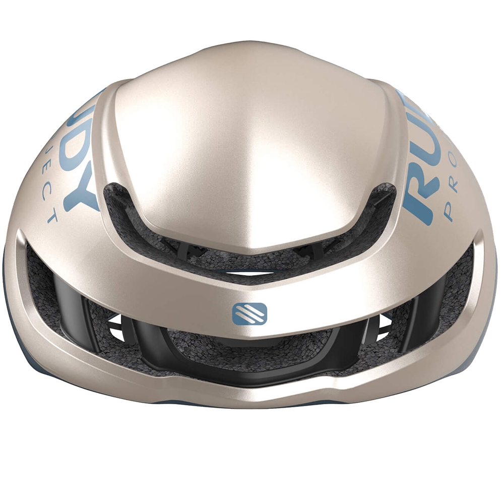 Nytron Road Helmet - Champagne/Blue Avio Metal Matte