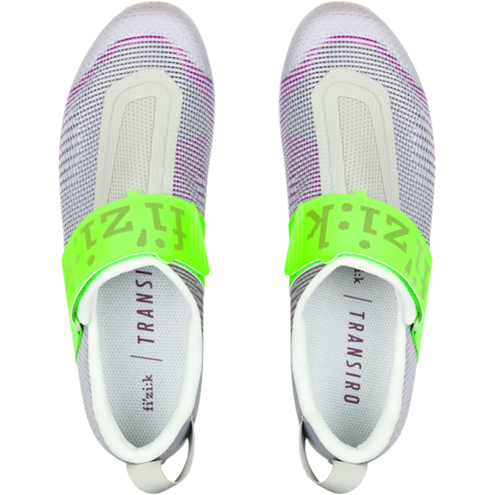 Transiro Hydra Aeroweave Carbon Triathlon Shoes - Purple/Green