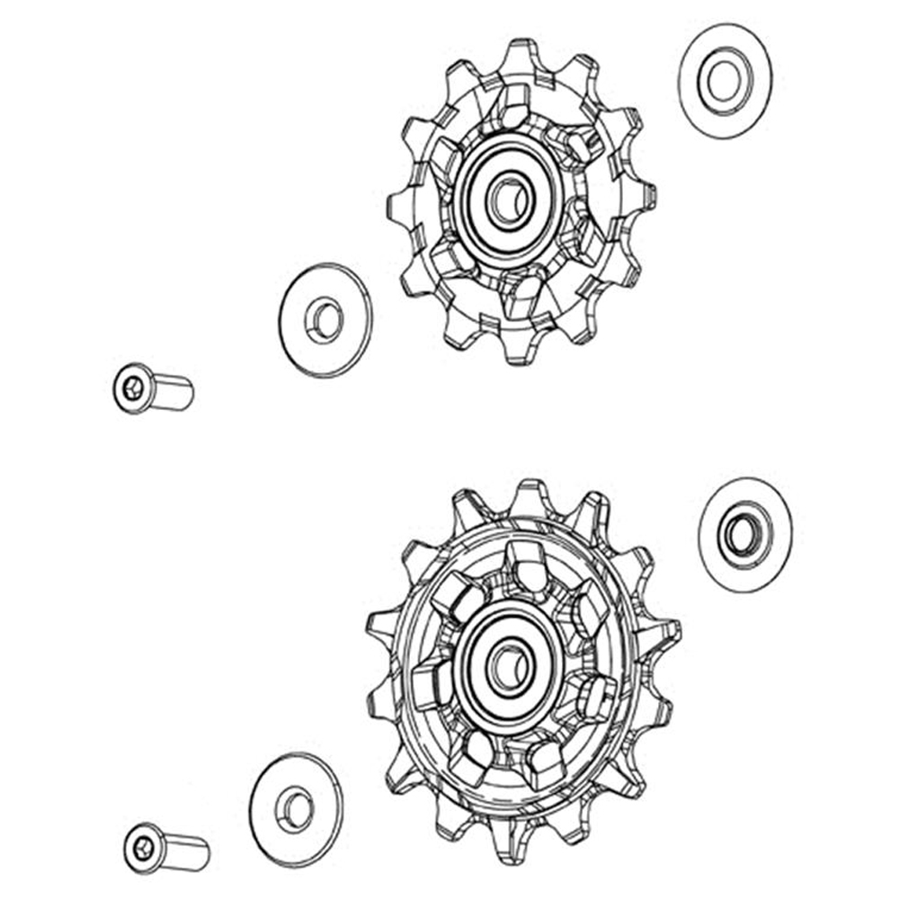 Force AXS E1 Rear Derailleur Steel Bearing Pulley Kit