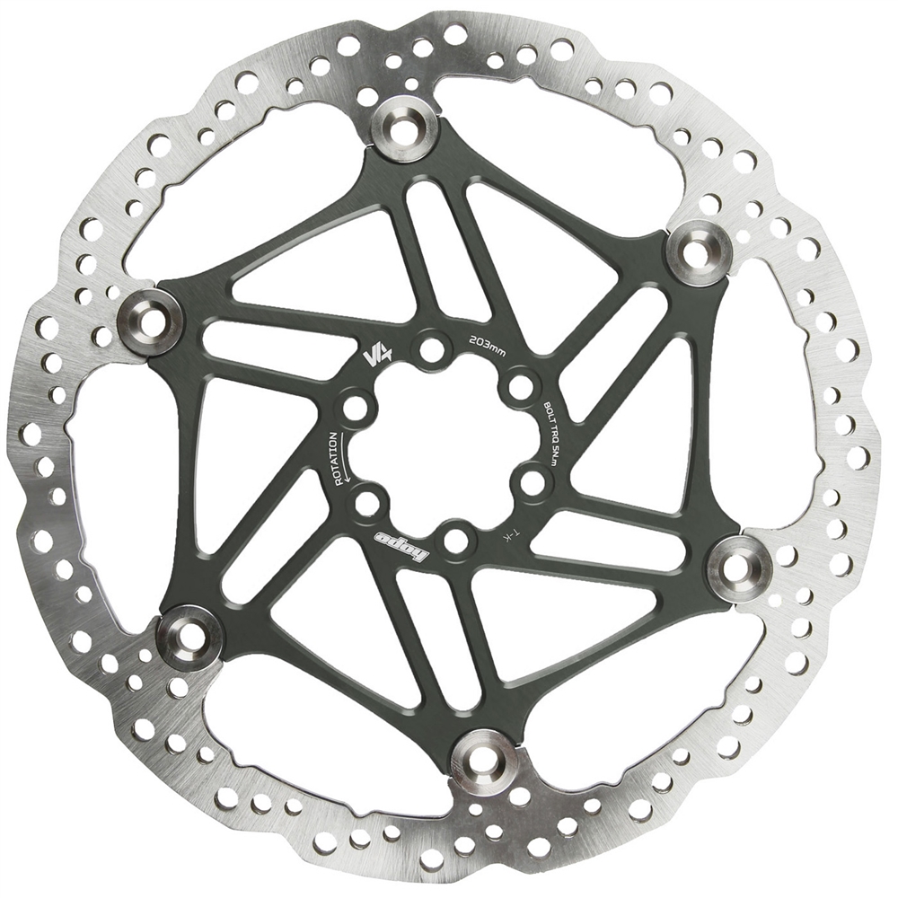 V4 Vented 6-Bolt Floating Disc Brake Rotor