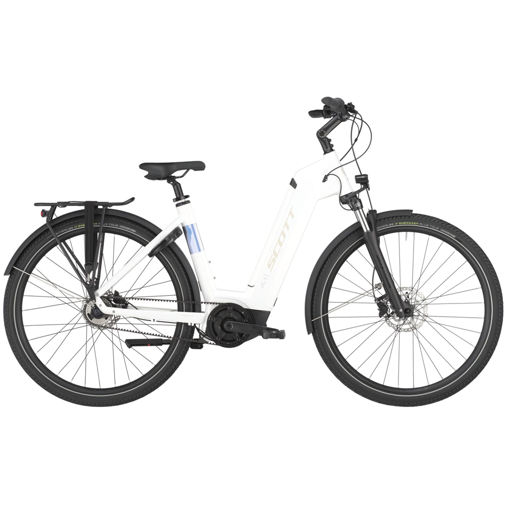 Sub 40 Belt Wave Electric Hybrid Bike - Bianco White (2025)