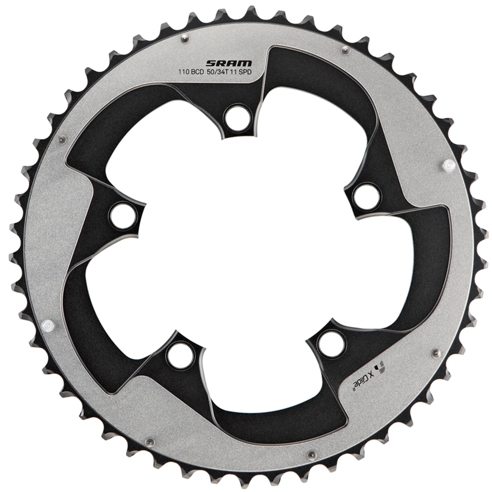 Rival 22 X-Glide R Yaw 11-Speed S3 BB30/GXP Chainring - 110BCD 50T