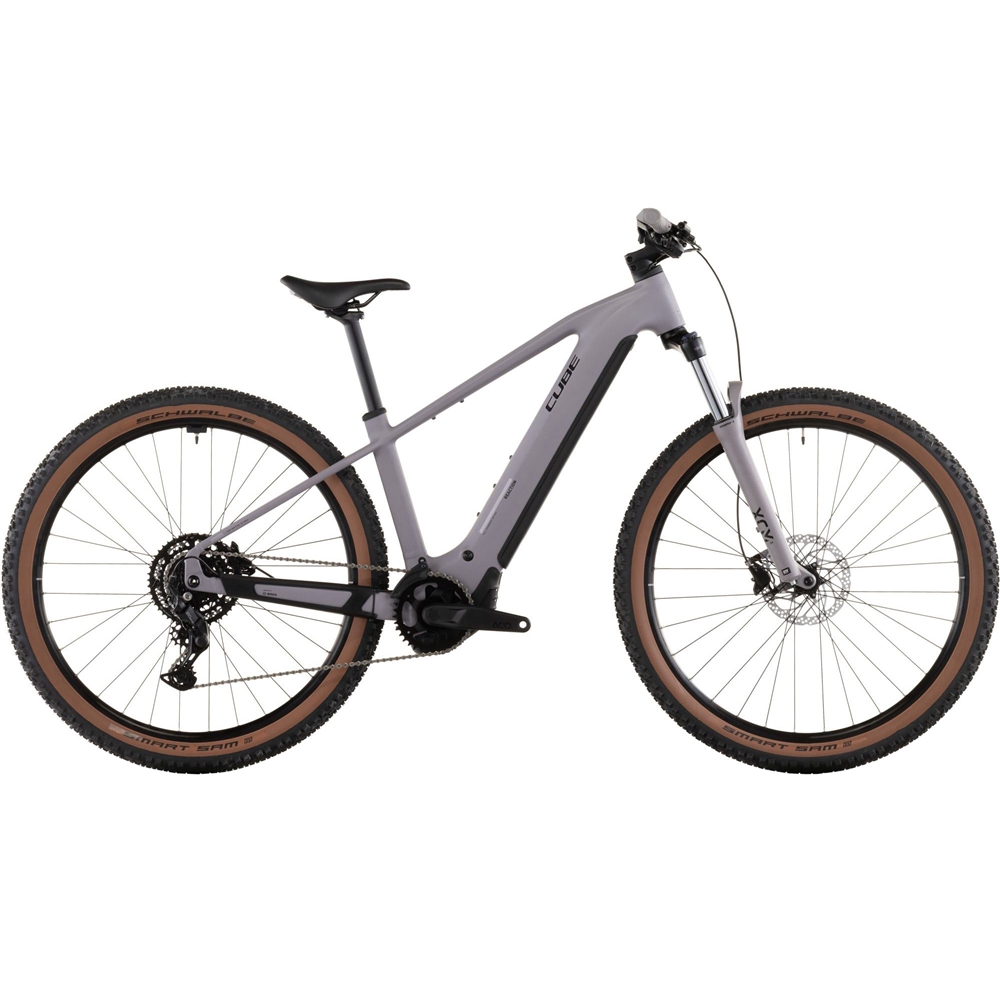 Reaction Hybrid Performance 600 Electric Hardtail Mountain Bike - Plum Grey/Black (2026)