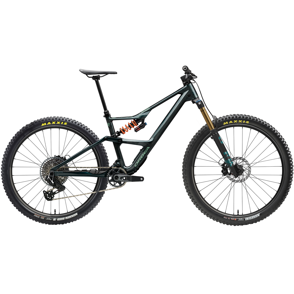 Occam LT M-Team Full Suspension Mountain Bike - Escape Green/Carbon View (2027)