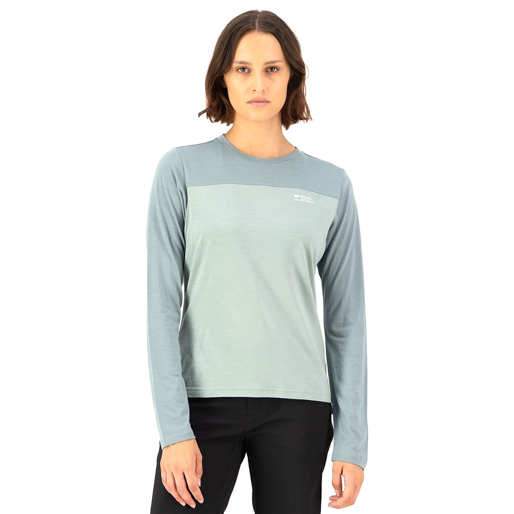 Ladies Diversion Merino Long Sleeve Jersey - Dew / Desert Sage (2025)