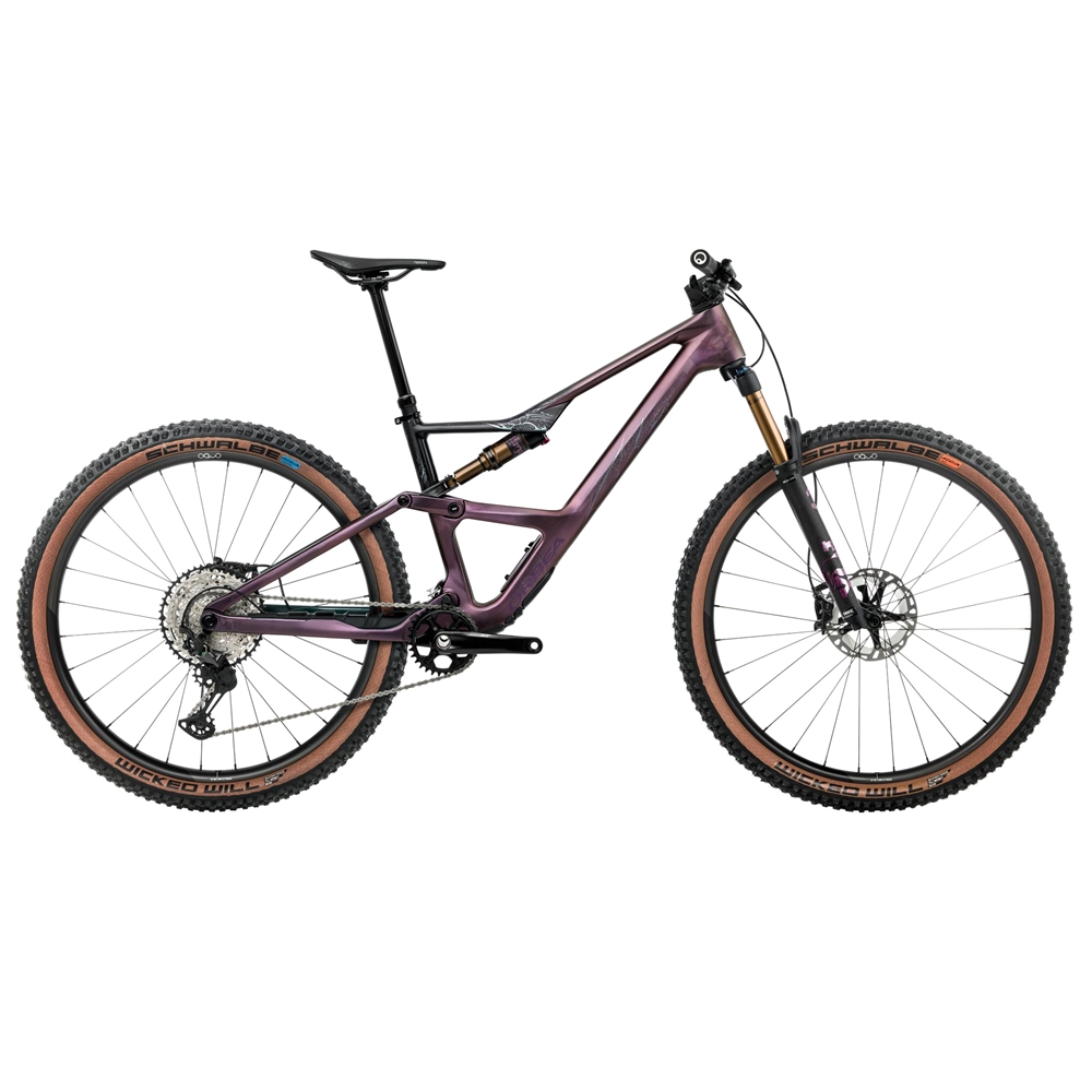 Occam SL M10 Full Suspension Mountain Bike - Sunset Carbon View/Black (2026)