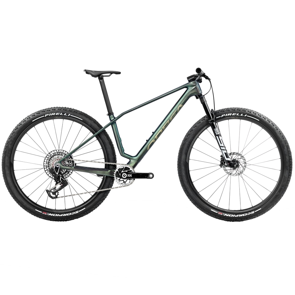 Alma M-Ltd Hardtail Mountain Bike - Seaweed Carbon View (2025)