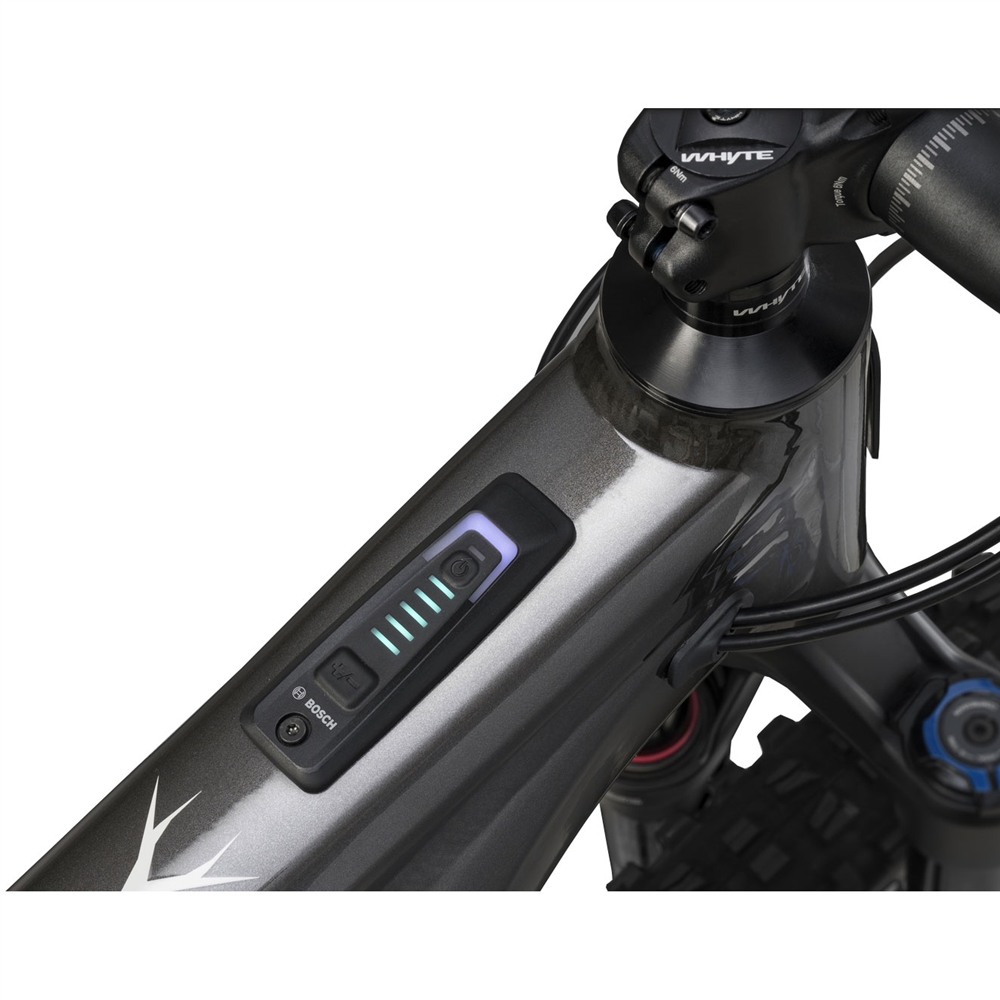 Kado S Electric Full Suspension Mountain Bike - Gloss Dark Silver (2025)
