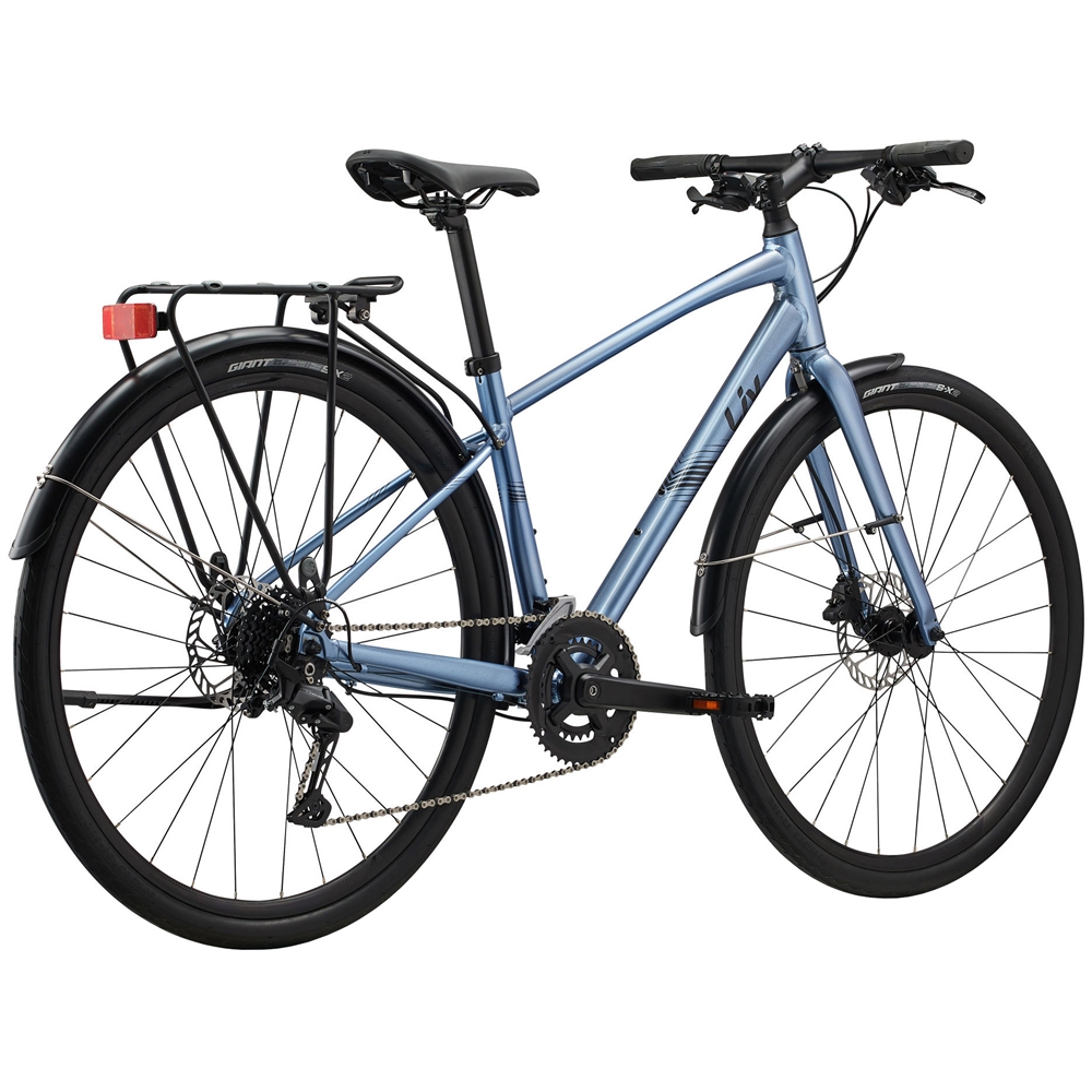 Alight 2 City Disc Ladies Hybrid Bike - Frost Silver (2025)