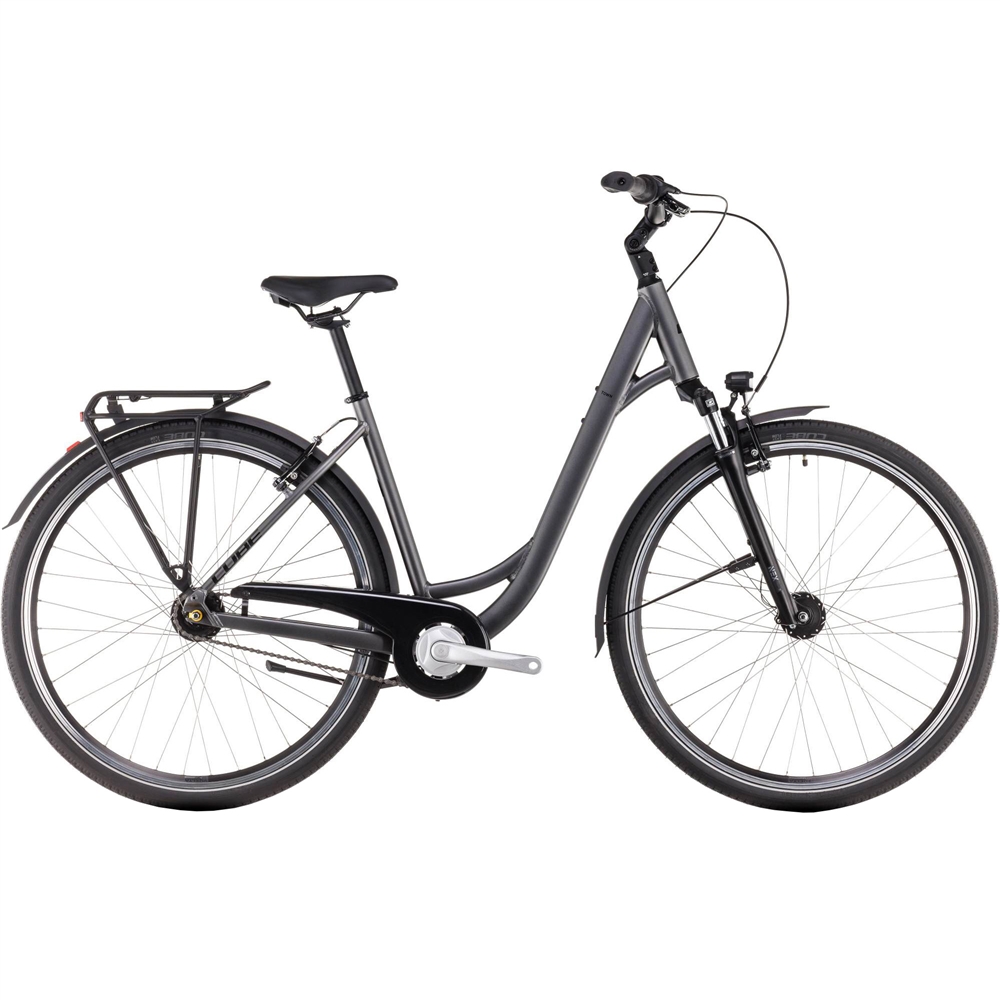 Town One Easy Entry Hybrid Bike - Slate Black/Lunar (2026)