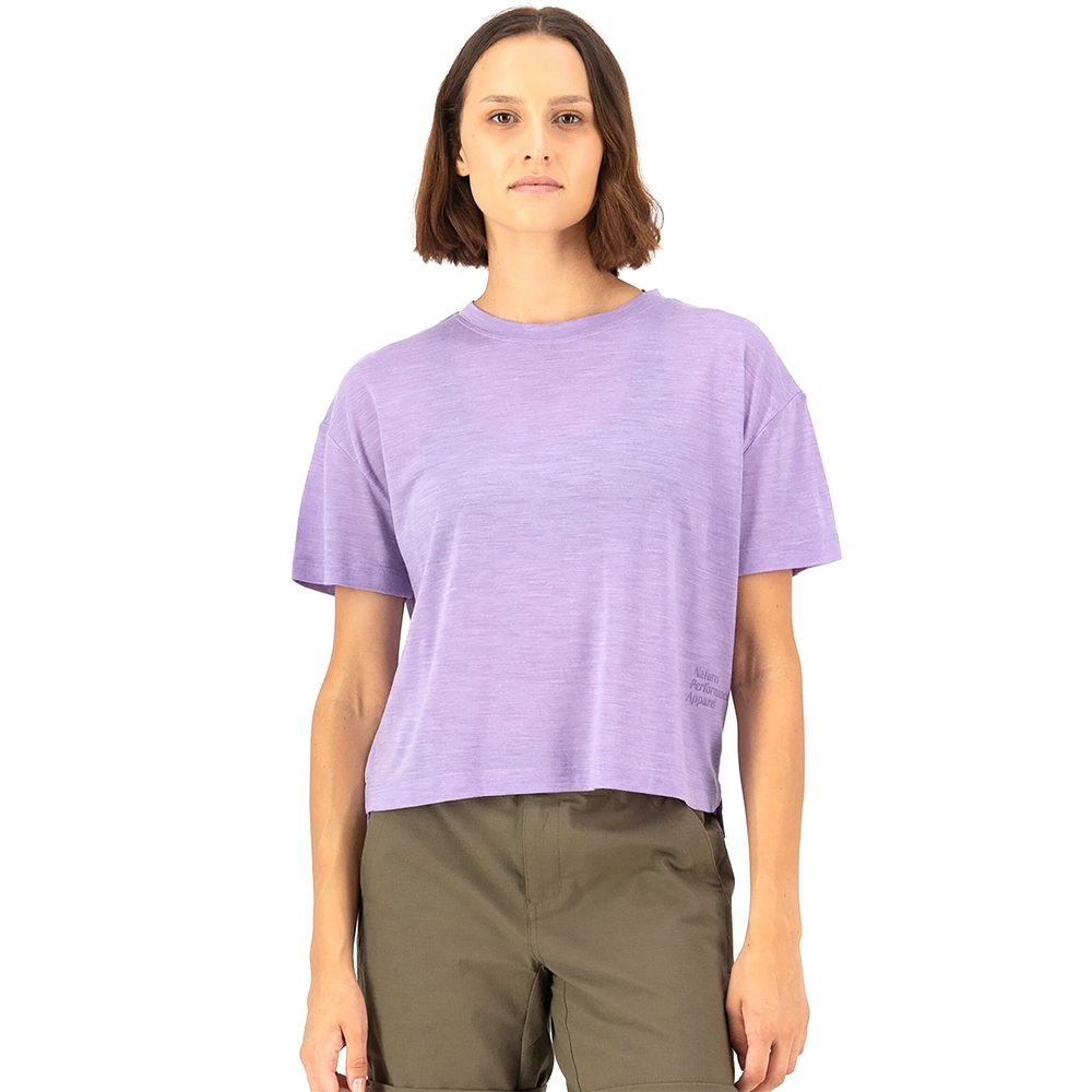 Ladies Zephyr Merino Tencel Boxy T-Shirt - Lupin (2025)